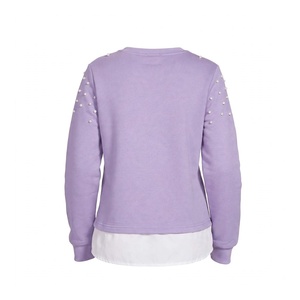   Sudadera con cuentas para mujer, informal, de manga larga, forro polar, ropa de invierno, linda, moderna, juvenil, estilo urbano, elegante. - Product Image 2