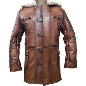 Wholesale Fashion Design <b>Men's</b> Autumn Winter Oversized PU Leather Biker <b>Jacket</b> Coats - Product Image 4
