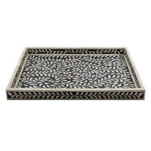 Mother Of Pearl Inlay Tray Handmade Geometric <b>Cube</b> Pattern Decorative Tray Custom Pearl Mosaic Rectangular Tray For Coffee <b>Table</b> - Product Image 6