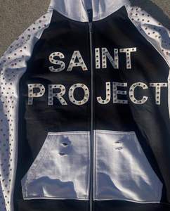 Sweatshirts à capuche et sweatshirts en coton épais surdimensionnés vintage pour hommes impression DTG avec strass personnalisés Style éponge française délavé au soleil pour l'hiver - Product Image 4