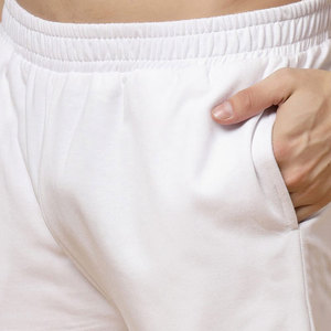 Ensemble de survêtement personnalisé en polyester/coton imprimé pour hommes, avec logo frontal uni et taille élastique en molleton – Vente en gros - Product Image 4