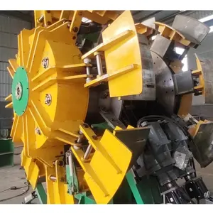 Windmill type vertical take-up machine/steel wire coiler