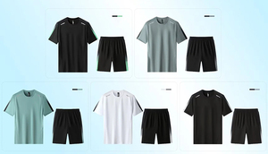 Conjunto Deportivo de 2 Piezas para Hombre, Camiseta de Secado Rápido y Pantalones Cortos para Fitness, Running, Gimnasio y Deportes al Aire Libre - Product Image 5
