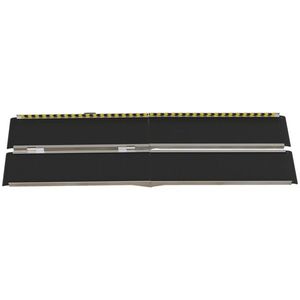 Rampe de seuil pliable en aluminium de 8 pieds avec surface antidérapante, rampe pour fauteuil roulant, rampe pour handicapés - Product Image 2