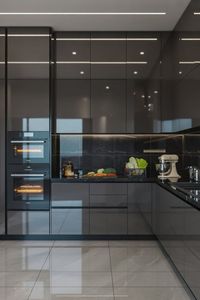 Ensemble d'armoires de cuisine modernes en bois massif de bouleau brillant SANYANG, sur mesure, RTA, blanc brillant, modulaire, facile à nettoyer - Product Image 6