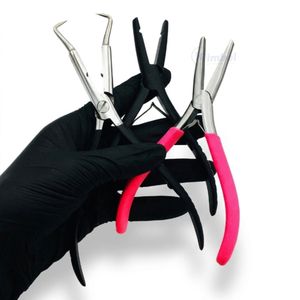 <b>Long</b> <b>Nose</b> Hair Extension Pliers Stainless Steel Precision Installation Tool for Professional Hair Extension Applications - Product Image 5