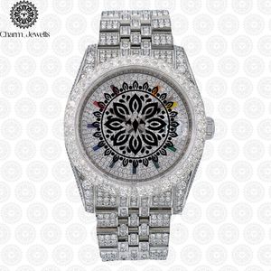 Charm_Jewells Luxury Stainless Steel <b>Watch</b> 42mm Analog Quartz Luminous Unisex Fashion Bracelet Folding Clasp - Product Image 3