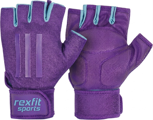 Professional Lifting Gloves with Wrist Support for Strength and Gym Training Rexfit Professional Finger Durable Half Finger Gym - Product Image 6
