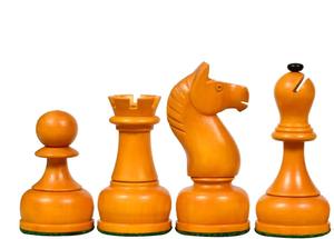 Piezas de ajedrez soviéticas vintage de 1961, en madera ebonizada y de haya, Rey de 4 pulgadas, al mejor precio. - Product Image 4