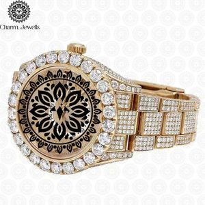 Montre de luxe pour homme Charm Jewells en acier inoxydable, cadran carré de 40 mm, cristal saphir, mouvement mécanique analogique, étanche 10 bars - Product Image 2