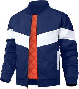 Chaqueta bomber ligera para hombre, informal, para primavera y otoño, cortavientos con cremallera y bolsillos. - Product Image 5