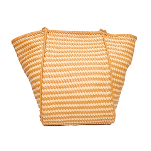 Bolso Tote de Cuero de Lujo Tejido a Mano para Mujer |   Bolsa de compras grande tejida |   Bolso de Mano de Cuero Trenzado Hecho a Mano |   Fabricante OEM ODM - Product Image 2