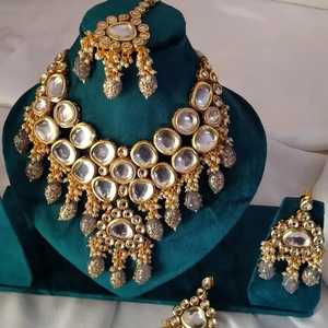 Nuevos Diseños de Moda, Juego de Joyería de Lujo de Acero Inoxidable para Boda, 4 Piezas, Colores y Logotipo Personalizados, Collar y Aretes - Product Image 2