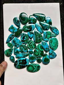 Natural Chrysocolla Malachite Cabochon Wholesale Bulk Lot | Chrysocolla Malachite Loose Gemstone for Jewelry Making - Product Image 6