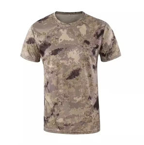 Camiseta de Camuflaje Sublimada 100% Poliéster Personalizada de Fábrica al Por Mayor para Hombre, Impresión por Sublimación Completa, Lavada y con Corte Automatizado - Product Image 3