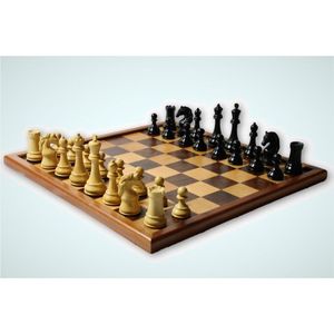 Luxury Wooden <b>Chess</b> <b>Set</b> Professional Staunton Metal Weighted <b>Chess</b> Pieces with Large Folding Wood Board Game for Adults Gift - Product Image 1