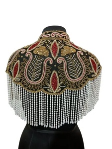 Vestido Dashiki Africano para Mujer, Estilo Americano, con Cuentas, Sin Mangas, Bordado con Perlas, Antiestático, para Fiestas Nocturnas - Product Image 1