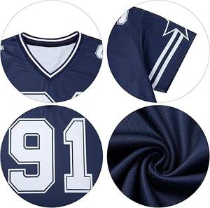 Camisetas de Jersey para Mujer 2026, Camisetas Gráficas con Cuello en V, Estilo Holgado, Streetwear, Número, Camiseta Oversize, Tops de Verano - Product Image 4