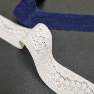 Encaje Elástico Floral de 2 cm, Encaje Estrecho Elástico para Lencería, Ropa Interior, Encaje Decorativo Suave de Nailon y Spandex - Product Image 3