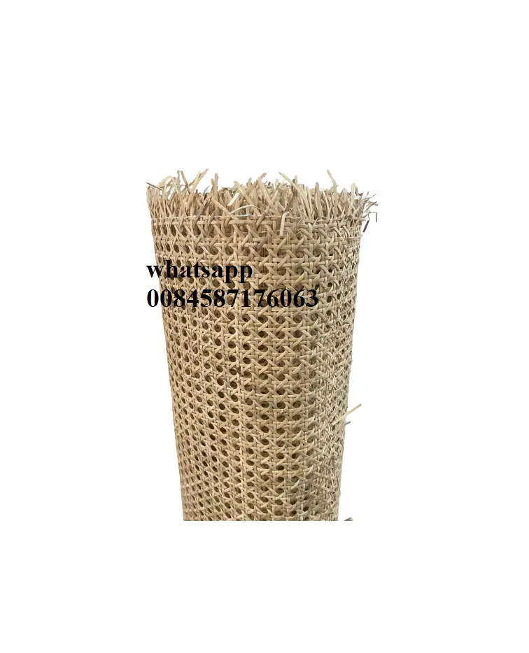 Woven Open Rattan Mesh Cane Net Roll for making weaving handicraft and basket/ Bamboo rattan straw material cheap price