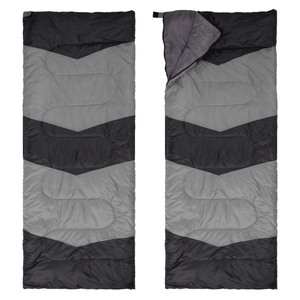 Sacco a Pelo Leggero Impermeabile Compatto per Campeggio ed Escursionismo, Design a Busta Grigio per Climi Freddi - Product Image 2