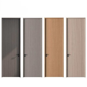 Puertas Interiores de Madera Compuesta WPC de Lujo, Resistentes a la Humedad, con Chapa de Madera Maciza de Roble Natural Contemporáneo para Interiores de Casa - Product Image 6