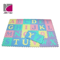 Tapis de jeu puzzle pour enfants en mousse EVA souple, durable, imperméable, avec support rembourré, 30x30cm, 1cm d'épaisseur, uni, antidérapant, lavable, résistant aux taches, pour la maison
