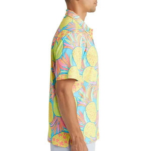 Vêtements de golf vintage géométriques écologiques de conception OEM, performance de luxe, haute qualité pour impression numérique sur chemises de golf pour hommes - Product Image 6