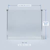 Étui de protection en acrylique résistant aux UV Jinda pour la collection d'illustrations First Partner série 1-3, vitrine en acrylique