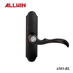Kit de quincaillerie de poignée de porte intérieure moderne en nickel brossé pour usage hôtelier - Product Image 3