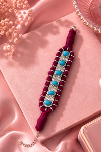 Handcrafted 18K Solid Gold Rhodium Plated Multi <b>Gemstone</b> & Zircon Diamond Trendy <b>Bracelet</b> for Wedding & Party Occasions - Product Image 5