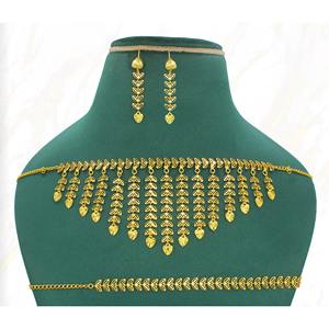 Parure de bijoux tendance en laiton plaqué or avec boucles d'oreilles, collection parfaite pour le Ramadan, bijoux traditionnels pour femmes - Product Image 6