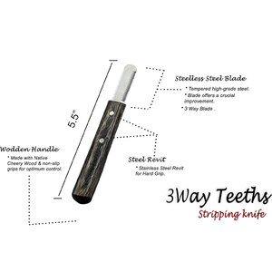 Cuchillo Profesional para el Cuidado de Mascotas, para Eliminar Pelo Suelto y Recortar, Cuchillo Resistente para Perros y Gatos - Product Image 3