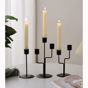 Candelabros de Hierro Metálico para Bodas, Centros de Mesa Dorados, Candelabros Altos Decorativos para Decoración de Mesa, Venta al Por Mayor de Fábrica - Product Image 2