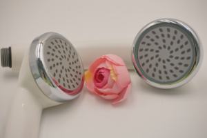 Douche à main en ABS blanc finition chromée, fonction jet unique, installation facile, design moderne, pour salle de bain, support de marque privée - Product Image 5