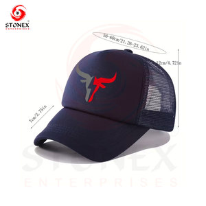 High Quality Customized 100% Cotton Tracker <b>Cap</b> for Men & <b>Women</b> Hip Hop Mesh Trucker Hat with Canvas Fabric Adjustable Fit - Product Image 6