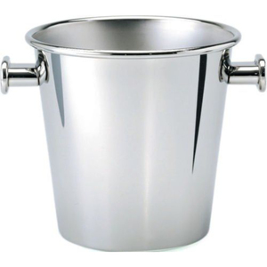 Cubos de hielo metálicos de lujo con acabado plateado para el hogar, eventos, fiestas, bares, enfriador de vino con asas y tapa. - Product Image 6