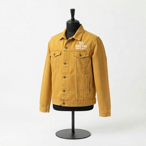 Veste en jean de haute qualité, respirante, séchage rapide, personnalisable, style streetwear hiver, col montant, logo frontal - Product Image 3