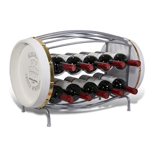 Moderno Soporte Metálico para Botellas de Vino, Escultórico, para una Sola Botella, para Mesa - Product Image 4