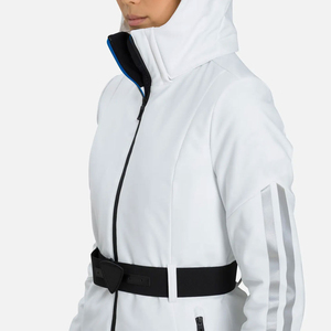 Chaqueta de Esquí para Mujer, Ropa Exterior para Snowboard, Blanca, con Capucha, Transpirable, Impermeable, Cortavientos, con Botones, Ligera, Abrigo Térmico de Invierno - Product Image 5