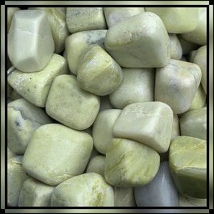 Serpentine Tumbled Stone Wholesale <b>Natural</b> <b>Crystal</b> Gemstone Agate Serpentine Tumbled Stones for Home Decor From Aameena Agate - Product Image 5