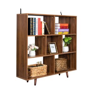 Libreria in Legno di Quercia per Ingresso, Corridoio, Soggiorno, Ufficio Domestico - Scaffali Robusti per Stoccaggio - Product Image 6