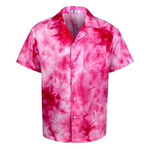 Men Hawaiian <b>Shirt</b> Custom Sublimation Tropical Print Beach <b>Shirt</b> Short Sleeve <b>Button</b> Up Summer Holiday Wear OEM Wholesale - Product Image 1