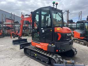 High Quality Used Kubota KX060-5 Mini Excavator 6 Ton Crawler Digger for Sale with low hours - Product Image 2
