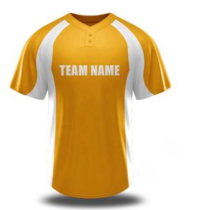 Camiseta de béisbol con dos botones para hombre, ropa de equipo deportivo con estampado de diseño personalizado, uniformes de béisbol de Softball sublimados - Product Image 4