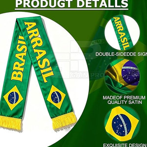 Classic Style Football <b>Scarf</b> Warm Acrylic Fabric Comfortable Fit For Supporters At Football Events And Matches - Product Image 3