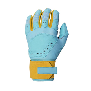 Guantes de Béisbol Juveniles de Moda para Deportes, con Detalles en Cuero Azul y Amarillo, Diseño Acolchado, Guantes de Softbol - Product Image 4