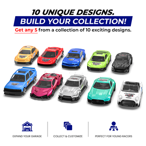 Mirana Metal Car Craze for Kids | Set of 3 Diecast Metal Alloy Vehicles | 1:64 <b>Scale</b> <b>Mini</b> Racing Collection - Product Image 2