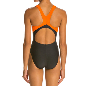 Traje de baño de poliéster, recién llegado, estilo occidental, floral, con cuello en V, con cordón ajustable, de una pieza, hecho a medida, reciclado. - Product Image 1