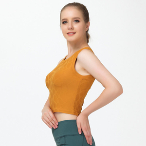 Débardeur sans manches en polyester extensible pour femme, anti-transpiration, vêtements de sport pour femmes, débardeurs respirants pour femmes, service OEM - Product Image 6